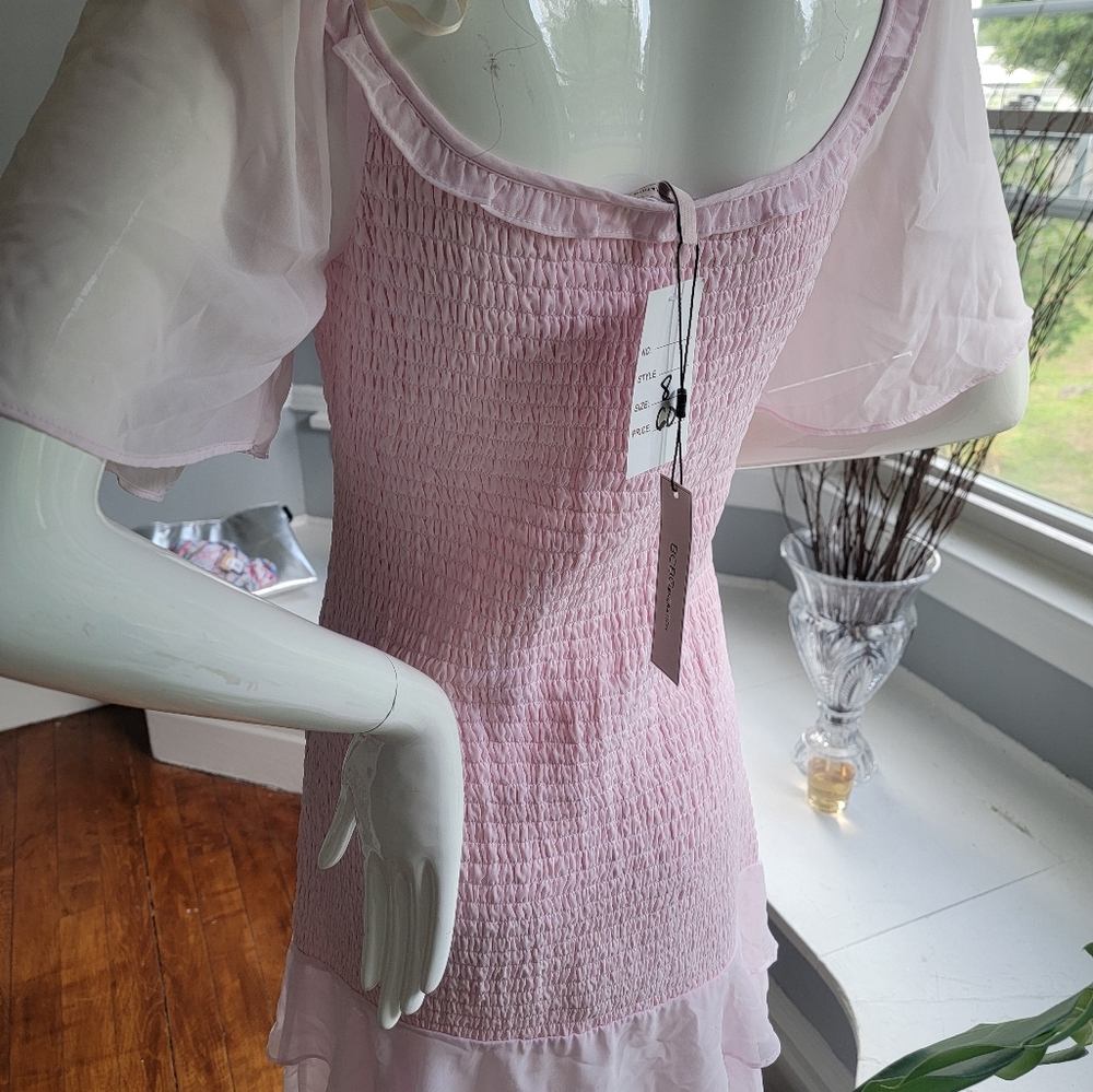 New! Pink Ruffle Dress - Picture 6 of 10